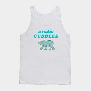 Arctic Cuddles, Cute Polar Bear Design Tank Top
